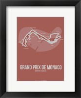 Framed Monaco Grand Prix 1