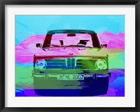 Framed BMW 2002 Front Watercolor 1
