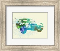Framed Chevy Camaro Watercolor