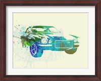 Framed Chevy Camaro Watercolor
