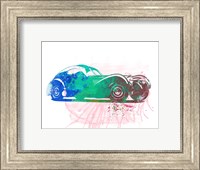 Framed Bugatti Atlantic Watercolor 1