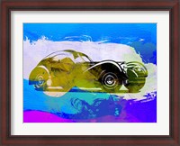 Framed Bugatti Atlantic Watercolor 2