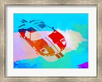 Framed Ford GT Watercolor