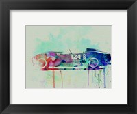 Framed Ferrari Testa Rossa Watercolor 2