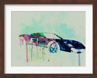 Framed Ford GT Watercolor 2