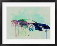 Framed Ford GT Watercolor 2
