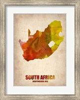Framed South African Map