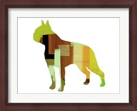 Framed Boston Terrier