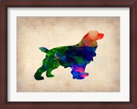 Framed Spaniel Watercolor