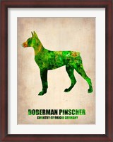Framed Doberman Pinscher 2