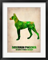 Framed Doberman Pinscher 2