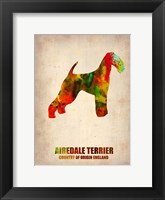 Framed Airedale Terrier