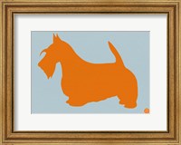 Framed Scottish Terrier Orange