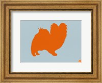 Framed Papillion Orange