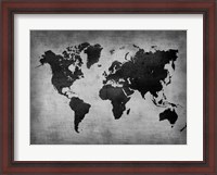 Framed World  Map 8