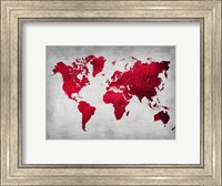 Framed World  Map 9