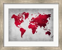 Framed World  Map 9