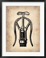 Framed Vintage Wine Opener 1