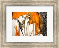Framed Girl with Orange Hair