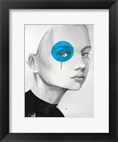 Framed Blue Dot