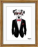Framed Dalmatian Dog in Tuxedo