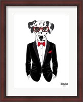 Framed Dalmatian Dog in Tuxedo