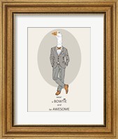 Framed Goose in Pin Suit