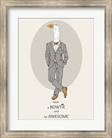 Framed Goose in Pin Suit