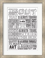 Framed Creativity Set White