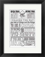 Framed Change Set Black