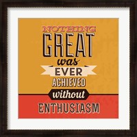 Framed Enthusiasm