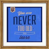 Framed You are Never Too Old 1