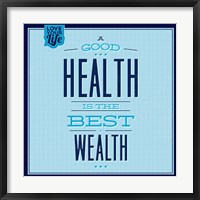 Framed Health Is The Best Wealth 1