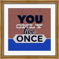 Framed You Only Live Once 1