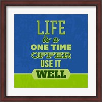 Framed Life Is A One Time Offer 1