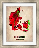 Framed Denmark Watercolor