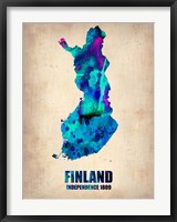 Framed Finland Watercolor