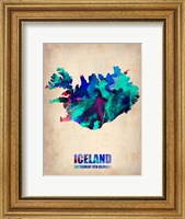 Framed Iceland Watercolor