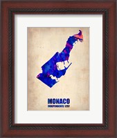 Framed Monaco Watercolor
