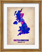 Framed UK Watercolor