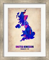 Framed UK Watercolor
