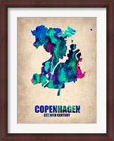 Framed Copenhagen Watercolor