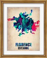 Framed Florence Watercolor