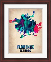 Framed Florence Watercolor