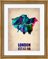 Framed London Watercolor