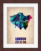 Framed London Watercolor