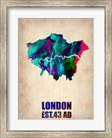 Framed London Watercolor