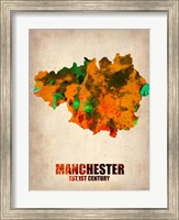 Framed Manchester Watercolor