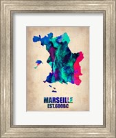 Framed Marseille Watercolor