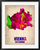 Framed Vienna Watercolor